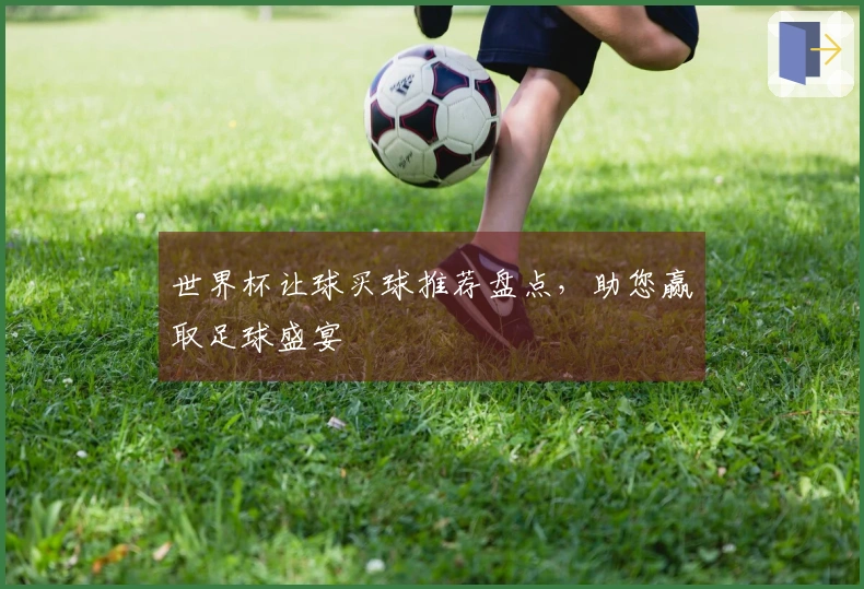 世界杯让球买球推荐盘点，助您赢取足球盛宴